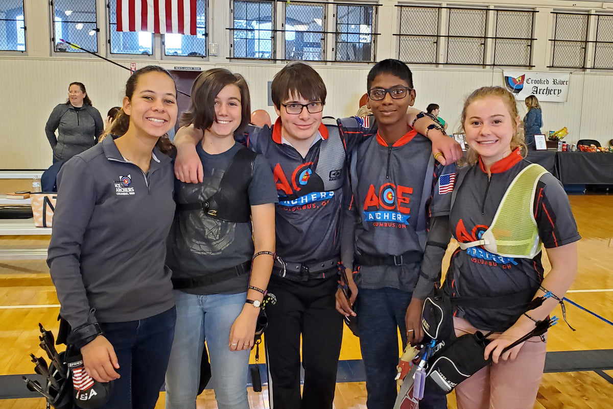 Young archers at Sunbury Archery
